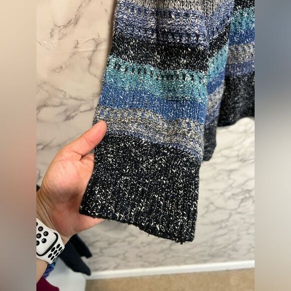 NIC+ZOE SAPPHIRE STRIPES SWEATER Size 2X - Picture 5 of 12